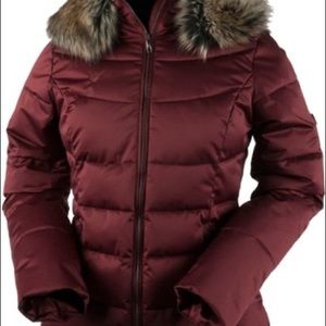Obermeyer Bombshell Ski Jacket with Fur Hood - Size 6